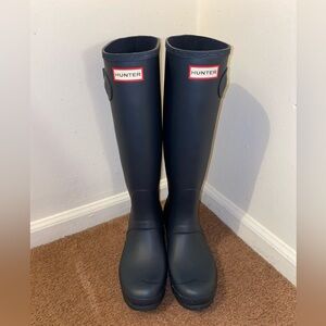 Women’s Tall Hunter Rainboots - Navy Blue